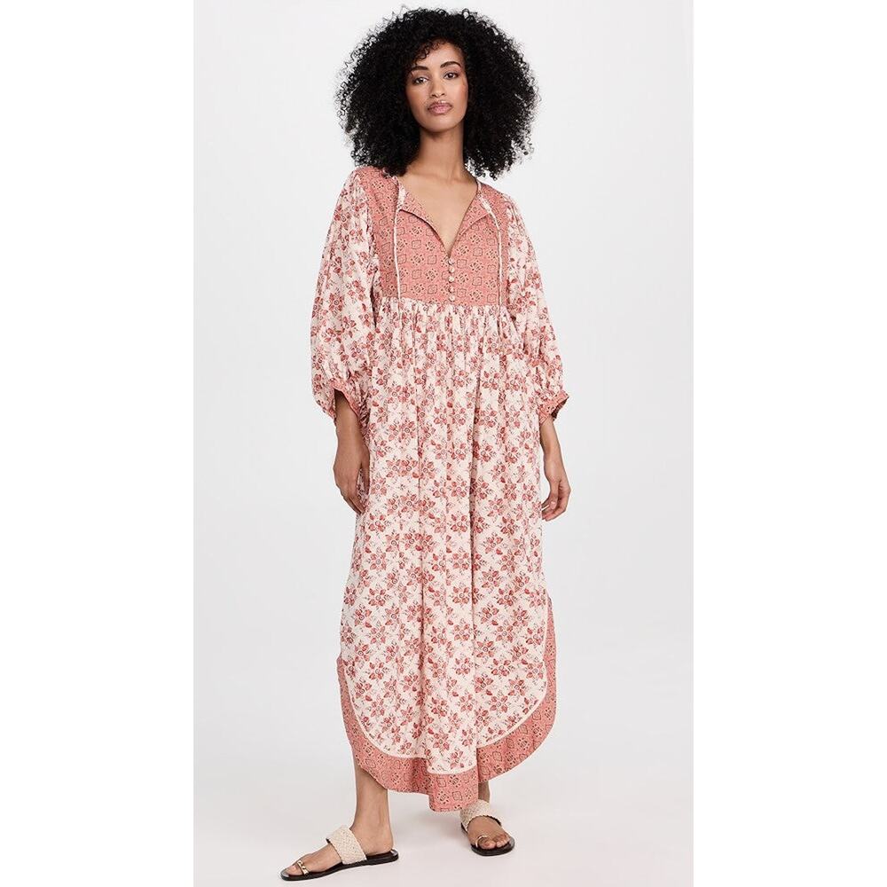 Free People Hazy Maisy Maxi Dress - L Earth Combo